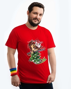 Camiseta Tanjiro Kamado em tinta e rabiscos - loja online