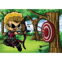 Placa Decorativa A3 Gavião Arqueiro chibi - Vingadores