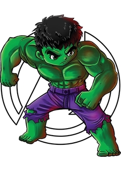 Camiseta Hulk chibi - comprar online