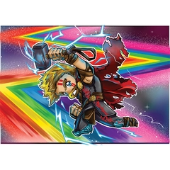 Placa Decorativa A3 Thor chibi - Vingadores