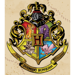 Placa Decorativa A4 Hogwarts - Harry Potter Mashup