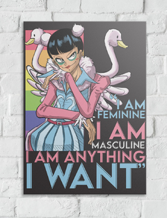 Placa Decorativa A5 I am anything I want - comprar online