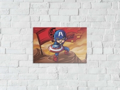 Placa Decorativa A3 Capitão América chibi - Vingadores - comprar online