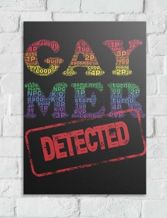 Placa Decorativa A5 Gaymer detected - comprar online