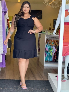 Imagem do Vestido Plus Size Alça Babado