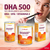 Omega DHA 500 (1000mg) 100 Cápsulas 100% TG - Naturalis - Amora Suplementos