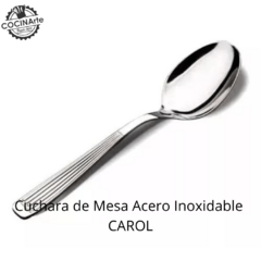 CUBIERTOS ACERO INOXIDABLE CAROL LINEA RAYADA - comprar online