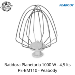PEABODY - BATIDORA PLANETARIA 1000 W - 4,5 LITROS - PE-BM110 - tienda online