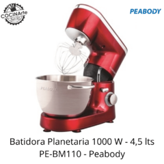 PEABODY - BATIDORA PLANETARIA 1000 W - 4,5 LITROS - PE-BM110