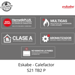ESKABE - CALEFACTOR S21 TB2 P - tienda online