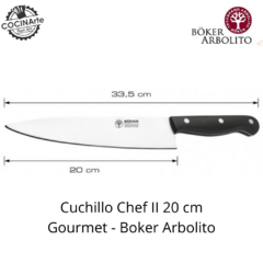 CUCHILLO CHEF II 20 CM GOURMET BOKER ARBOLITO - comprar online