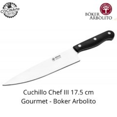 CUCHILLO CHEF III 17.5 CM GOURMET BOKER ARBOLITO