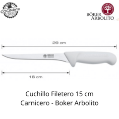 CUCHILLO FILETERO 15 CM CARNICERO BOKER ARBOLITO - comprar online