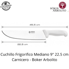 CUCHILLO FRIGORÍFICO MEDIANO 9" 22.5 CM CARNICERO BOKER ARBOLITO