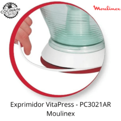 MOULINEX - EXPRIMIDOR VITAPRESS RED - PC3021AR en internet