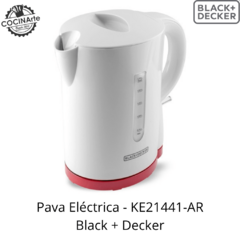 BLACK AND DECKER - PAVA ELECTRICA SOLO HERVIR BLANCA - KE21441-AR