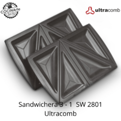 ULTRACOMB - SANDWICHERA 3 EN 1 - SW2801 - COCINArte 