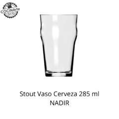 STOUT VASO CERVEZA 285 ML NADIR