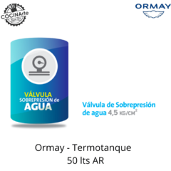 ORMAY - TERMOTANQUE 50 LTS - CD - AR