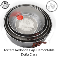 DOÑA CLARA - TORTERA REDONDA BAJA DESMONTABLE - comprar online