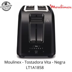 MOULINEX - TOSTADORA VITA - NEGRA - LT1A1858AR - comprar online