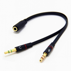Cable Adaptador Audio 2 plug macho a 1 plug hembra para Pc / AC-3.5A2 - 938