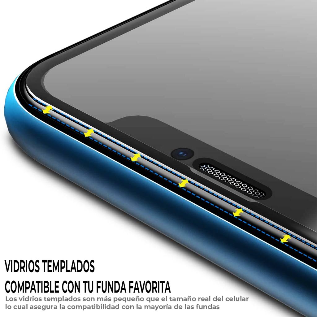 Cool Protector Cristal Templado Bordes Negros para Xiaomi Mi 9/Mi 9 Lite