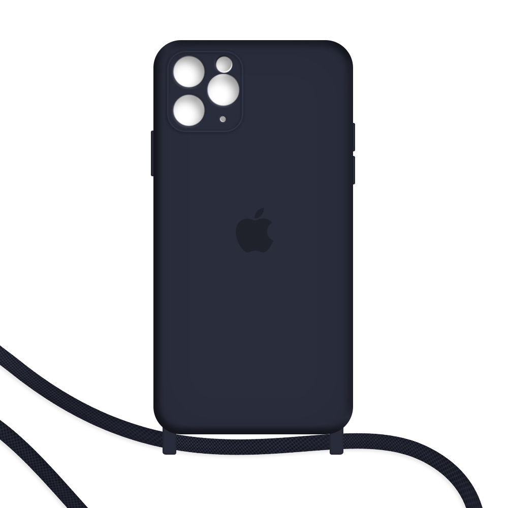 Funda con cuerda iPhone 11 Pro Max (morado/azul)