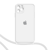 Funda iPhone 11 Pro Max soga correa silicona felpa y logo en internet