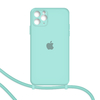 Funda iPhone 11 Pro Max soga correa silicona felpa y logo - APC | Accesorios Para Celulares