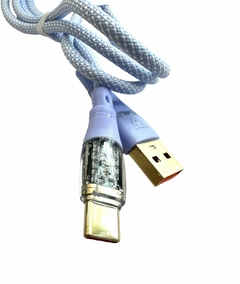 CABLE TIME USB TIPO C MALLADO CON LUZ LED 1 METRO en internet