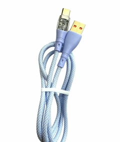 CABLE TIME USB TIPO C MALLADO CON LUZ LED 1 METRO - tienda online