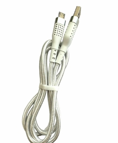 CABLE MICRO USB MALLADO CON LUZ LED 1 METRO TIME 6231 - tienda online
