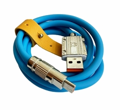 CABLE TIME USB TIPO C REFORZADO SILICONA 1 METRO - TMCB 6121 en internet