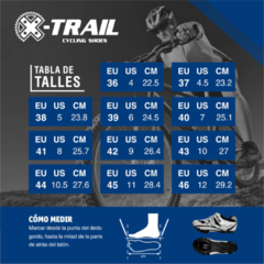 Zapatillas ciclismo X-trail MTB Mod. Chita Azul - Ruta3Shop