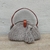 Bolso pequeño tejido en crochet con cuero - tienda online