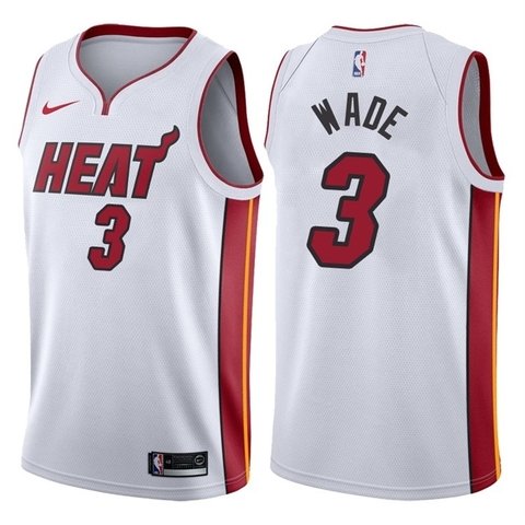 Miami Heat Jersey Association Edition 3 Dwyane Wade