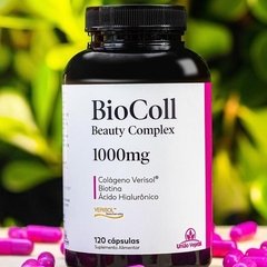 BioColl Colágeno Verisol + Biotina + Hialurônico 120 caps