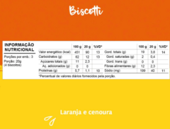 Biscotti laranja e Cenoura 60g Papapa - comprar online