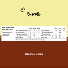 Biscotti Banana e Cacau 60g Papapa - comprar online