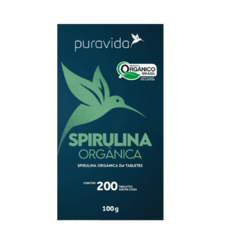 Spirulina Orgânica c/200 tab - PURAVIDA