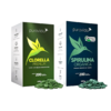 Kit 1 Clorella Orgânica e 1 Spirulina Orgânica - Pura Vida 200 tabletes cada