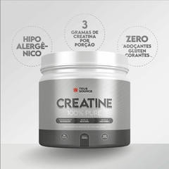 Imagem do True Creatine 100% Pure 300g True Sourceendimento dentro e fora da academia.