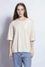 Remera over boxy - Beige