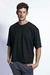 Remera over boxy - Negro