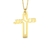 Pingente Cruz Jesus Ouro 18K Pequeno