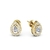 Brinco Ouro 18K Gota com Pedras