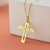 Pingente Cruz Jesus Ouro 18K Pequeno - comprar online