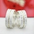 Alianças Namoro Ouro E Prata Diamantadas 8,5 mm 16g - comprar online