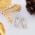 Alianças Compromisso Ouro E Prata Quadradas Diamantadas 12g 6mm - Lauriano Jóias